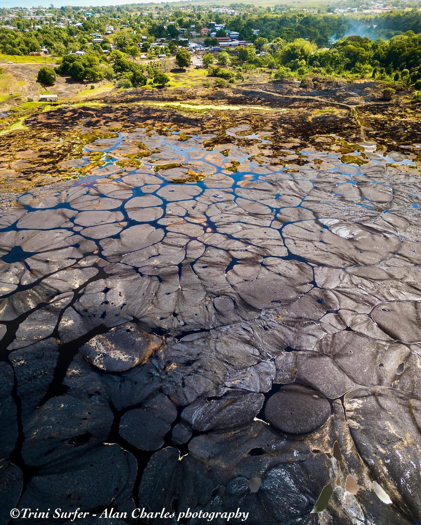 Pitch Lake surface texture